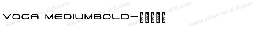 Voga MediumBold字体转换